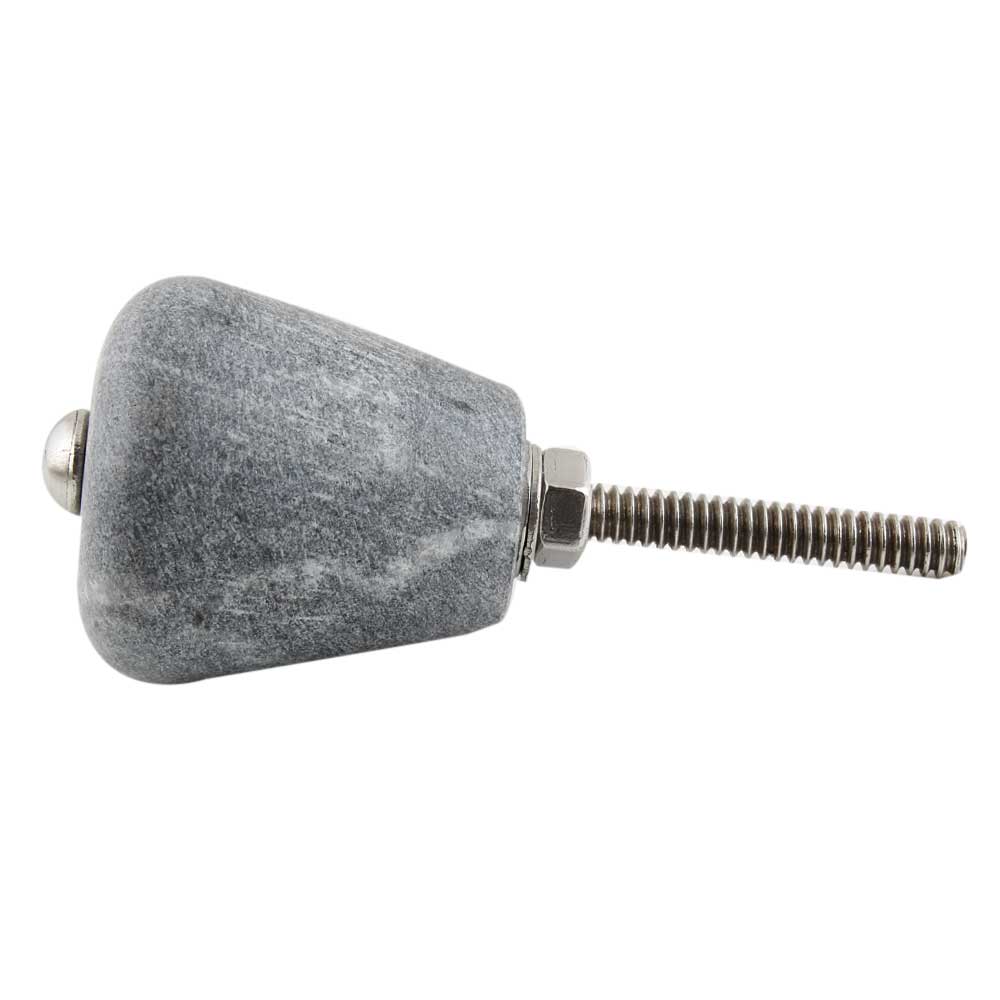 Round Grey Stone Dresser Knobs